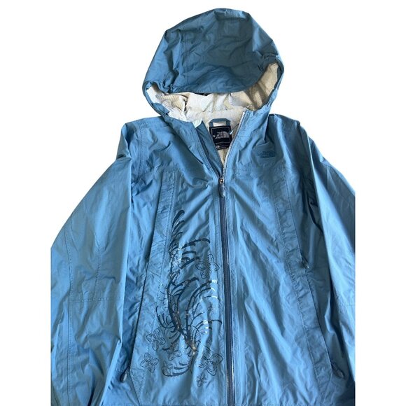 The North Face Womens HyVent DT Hooded Jacket Blue S - Picture 1 of 12